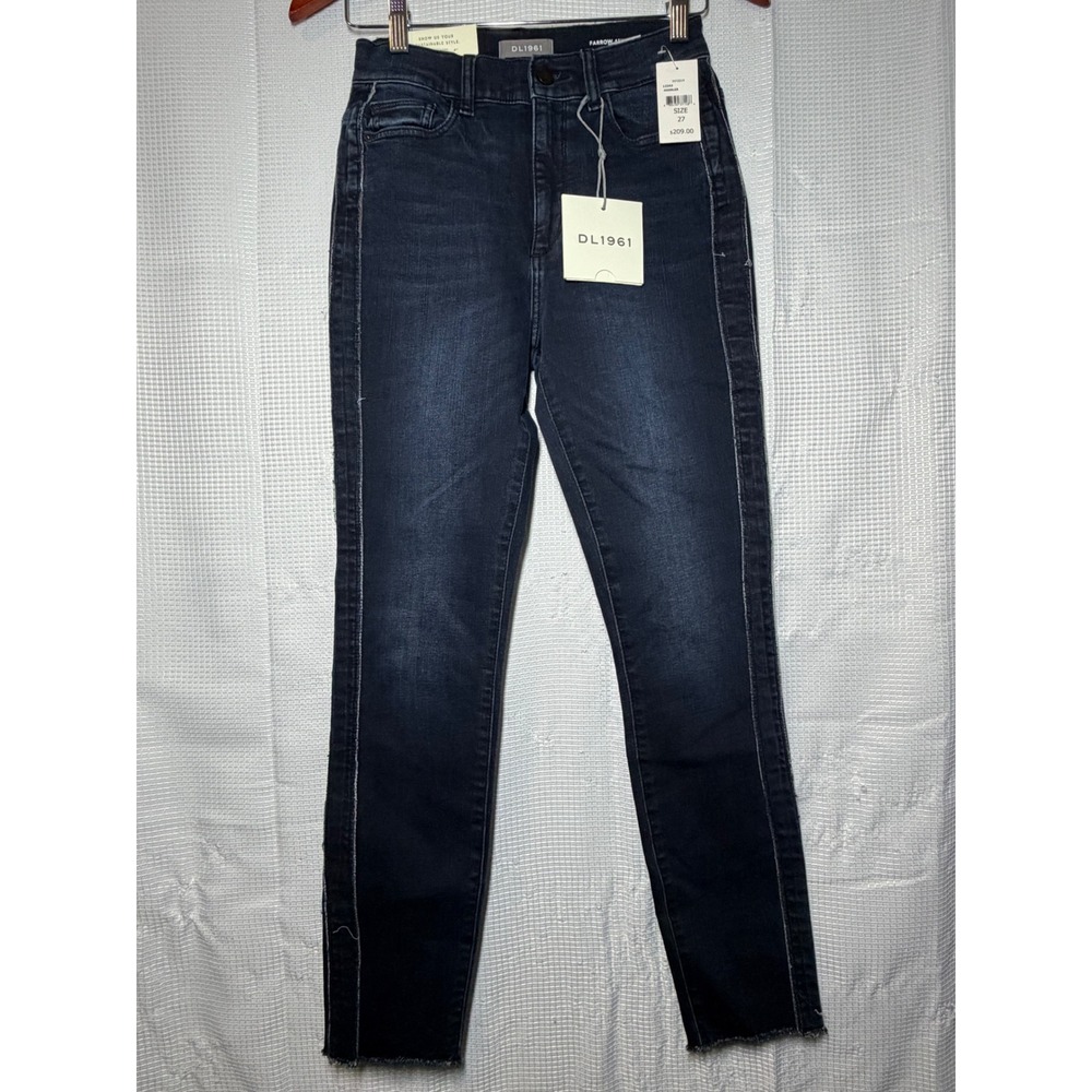 DL1961 Farrow Ankle Jeans Dark Wash Instasculpt Skinny Hassler Denim 27